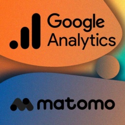 Logos: Google Analytics und Matomo
