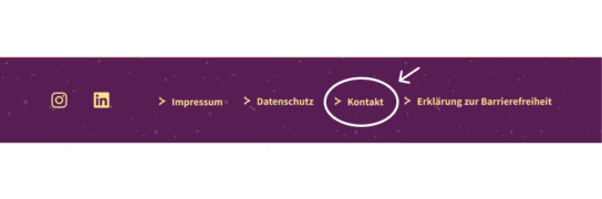 Screenshot: Fußbereich der sandstein.de Website
