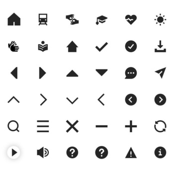 Screenhot: Ansicht Iconübersicht aus dem Tool "figma"