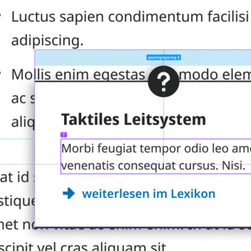 Screenhot Styleguide eines Textelementes aus dem Tool figma