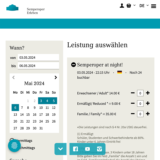 Screenshot: Website Semperoper erleben Eventfinder