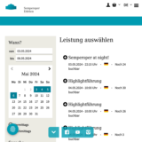 Screenshot: Website Semperoper erleben Eventfinder