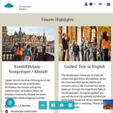 Screenshot: Website Semperoper erleben Führungen