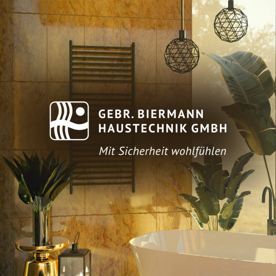 Grafik: Bad mit Logo Biermann Haustechnik