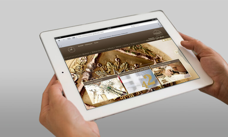 Gestaltung der neuen Website