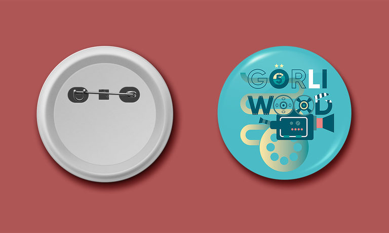 Pin Button mit Görliwood Key Visual