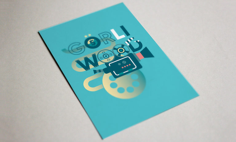 Postkarte mit Görliwood Key Visual