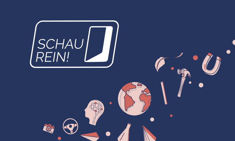 Logo und Wortmarke für die Aktion SCHAU REIN!