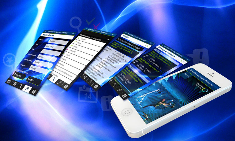 Mobile App von Sandstein: Dresden Science Calendar Mobile App von Sandstein: Dresden Science Calendar