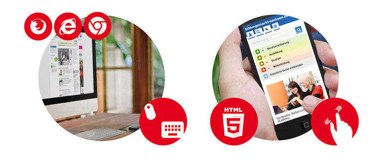 Eine mobile Website lässt sich sehr gut mit Media queries steuern. Eine mobile Website lässt sich sehr gut mit Media queries steuern.