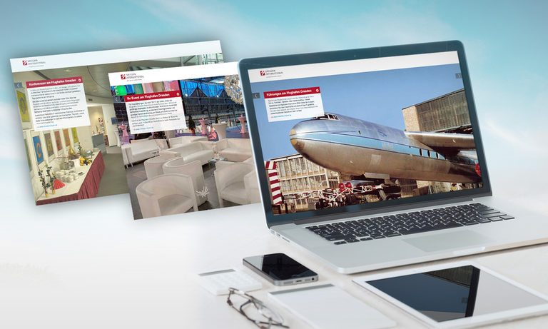 Landing Pages für Dresdens Flughafen von Sandstein Landing Pages für Dresdens Flughafen von Sandstein