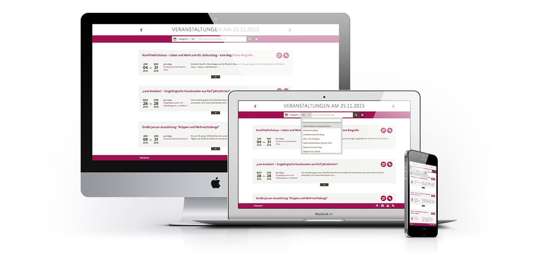 Responsiver Veranstaltungskalender von Sandstein Neue Medien Responsiver Veranstaltungskalender von Sandstein Neue Medien