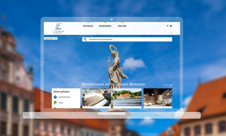 Responsiver Webauftritt der Stadt Landsberg am Lech Grafik: Landsberg am Lech Website