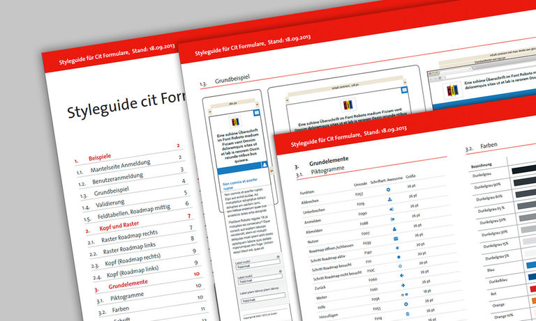 Styleguides für jedes Detail erleichtern die Umsetzung Styleguides für jedes Detail erleichtern die Umsetzung