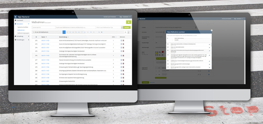 Backend zur Administration der Nutzer, der individuellen Rechtverwaltung und der Pflege der Stammdaten Backend zur Administration der Nutzer, der individuellen Rechtverwaltung und der Pflege der Stammdaten