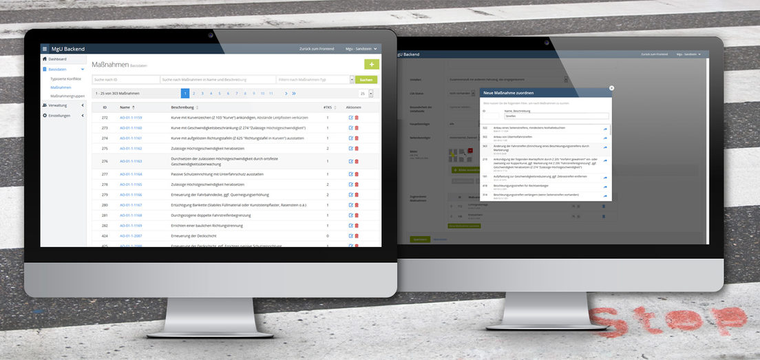 Backend zur Administration der Nutzer, der individuellen Rechtverwaltung und der Pflege der Stammdaten Backend zur Administration der Nutzer, der individuellen Rechtverwaltung und der Pflege der Stammdaten