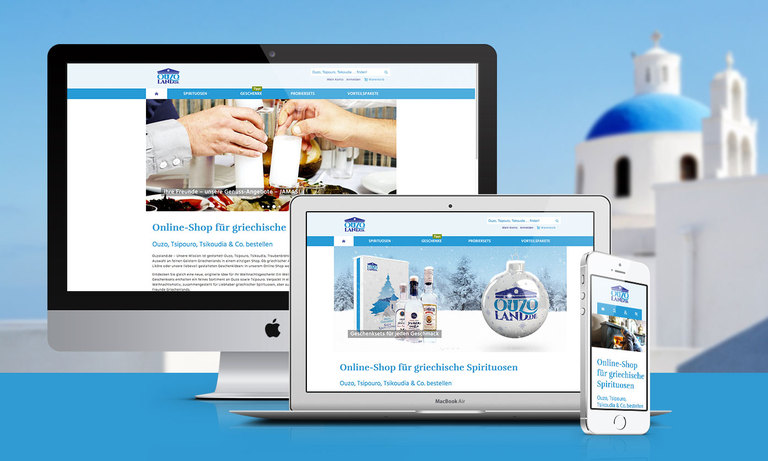 Online-Shop www.ouzoland.de von Sandstein Neue Medien Online-Shop www.ouzoland.de von Sandstein Neue Medien