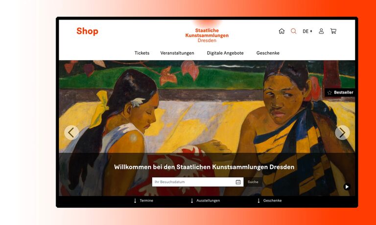 Relaunch Magento-Shop Frau Tulpe Grafik: Online-Shop der Staatlichen Kunstsammlung Dresden