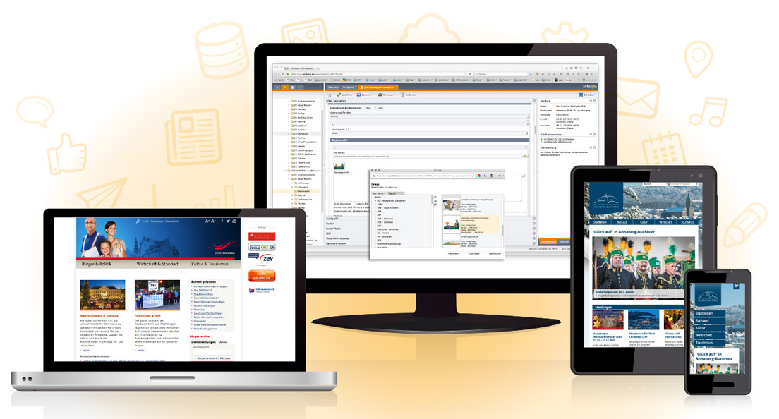 Das CMS InfoSite bietet zahlreiche Vorteile bei einfacher Handhabung. Das CMS InfoSite bietet zahlreiche Vorteile bei einfacher Handhabung.