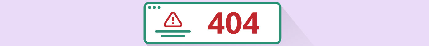 Vermeiden Sie 404-Seiten Grafik: 404 Fehlerseite
