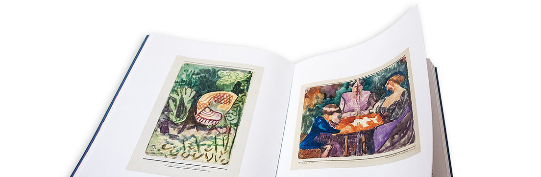 Aufgeschlagene Buchseite »Liebermann und Klee«