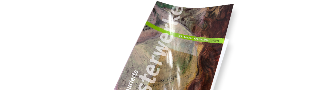 Cover des Dresdener Kunstblattes »Restaurierte Meisterwerke«