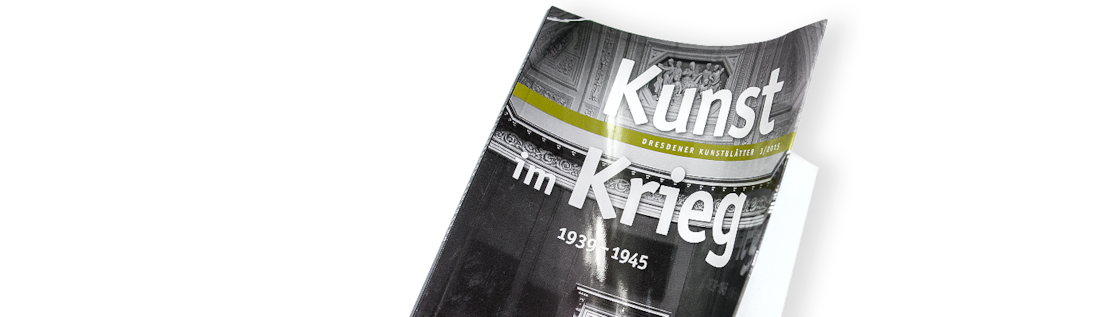 Cover des Dresdener Kunstblattes »Kunst im Krieg 1939–1945«