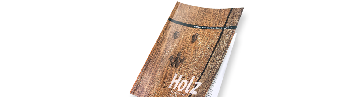 Cover des Dresdener Kunstblattes »Holz«