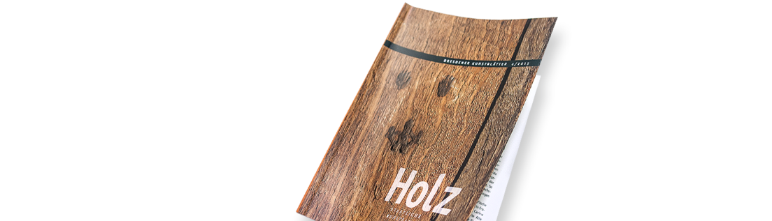 Cover des Dresdener Kunstblattes »Holz«