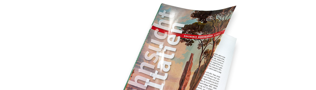Cover des Dresdener Kunstblattes »Sehnsucht Italien«